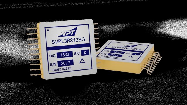 VPT’s gull-wing SVPL 12 A output SVPL point of load converter. The SVPL Series products are available in a straight-lead option.