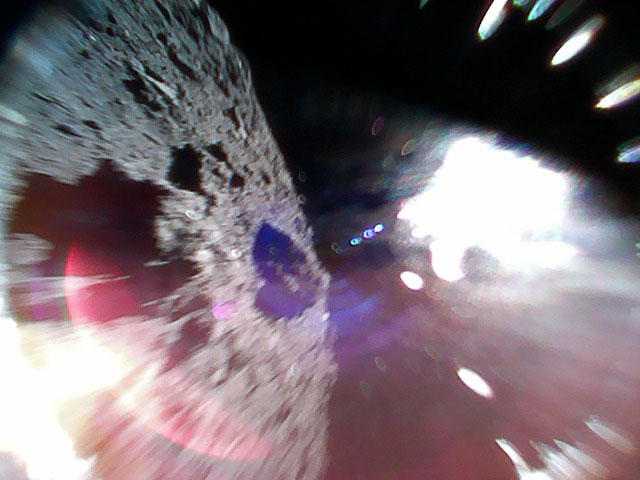 The compact MINERVA-II1 rovers, Rover-1A and Rover-1B, separated from the Hayabusa2 spacecraft on Sept. 21 at 13:06 Japan Standard Time (JST) and landed on Ryugu with a bounce. The two rovers are in good condition and are transmitting images and data, JAXA officials reveal. At least one of the two rovers is moving on the asteroid surface, the data confirms.