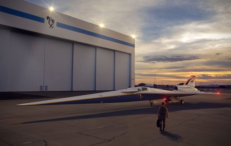 “The start of manufacturing on the project marks a great leap forward for the X-59 and the future of quiet supersonic commercial travel,” says Peter Iosifidis, Low Boom Flight Demonstrator program manager Lockheed Martin Skunk Works.