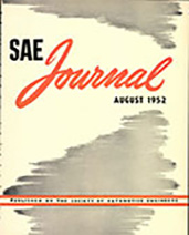 S.A.E. Journal 1952-08-01