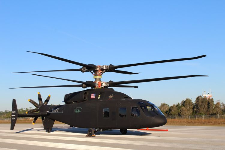 Sikorsky and Boeing are providing a first look at the new SB>1 DEFIANT helicopter, one of two designs participating in the U.S. Army’s Joint Multi-Role-Medium Technology Demonstrator Program. (Image courtesy Sikorsky and Boeing.)