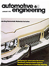 Automotive Engineering 1974-01-01