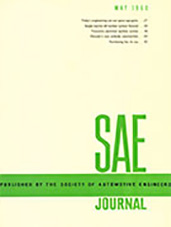 S.A.E. Journal 1960-05-01