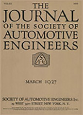 Journal of the S.A.E. 1927-03-01