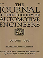 Journal of the S.A.E. 1926-10-01