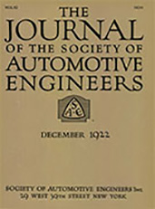 Journal of the S.A.E 1922-12-01